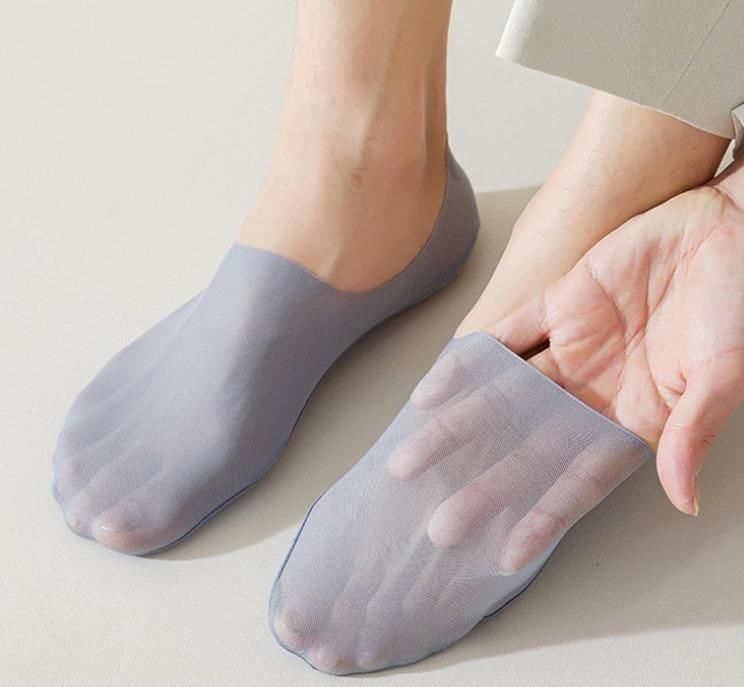 Silicone Non-slip Invisible No Show Socks(Pack Of 2)