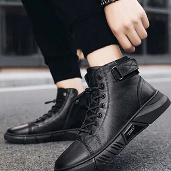 Mens Casual leather Boots